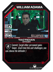 William Adama, Tactician